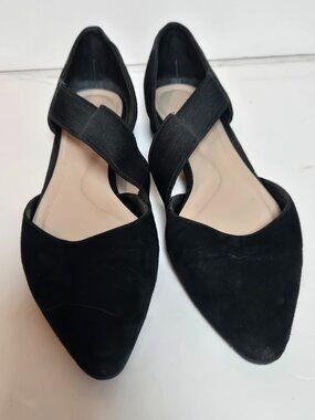 Preston & York Sabrina Black Suede Flats Size 6